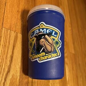 Vintage Camel Joe Insulated Travel Mug w/ Lid Smooth Character 20oz Made in USA